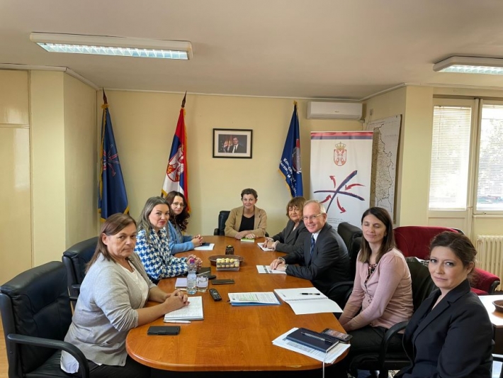 Sastanak komesarke za izbeglice i migracije Nataše Stanisavljević i šefa Misije OEBS-a u Srbiji ambasadora Jana Bratua