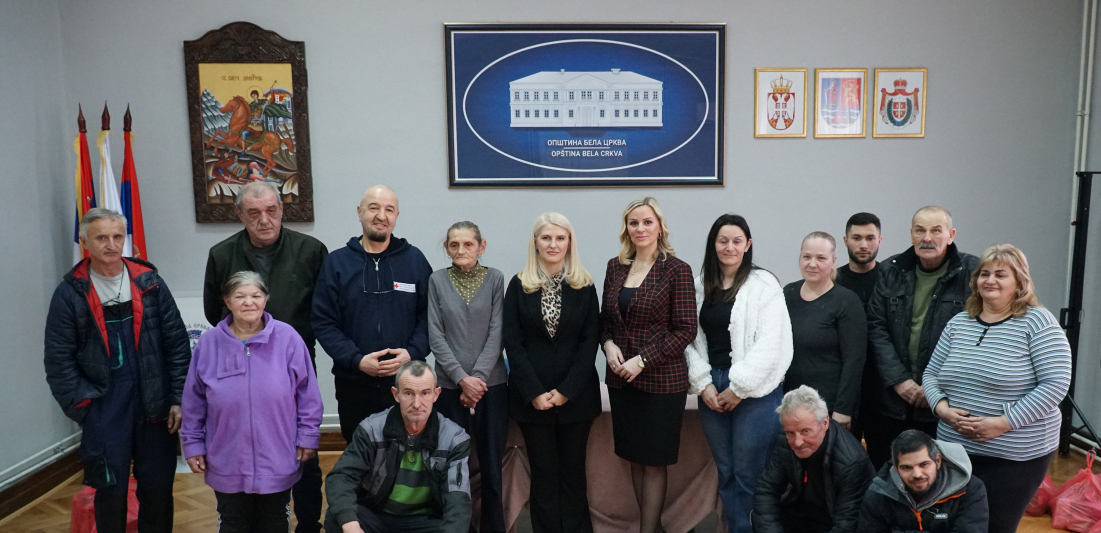 U Beloj Crkvi uručeni paketi hrane za 24  porodice izbeglica i interno raseljenih lica