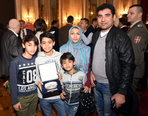 Farhad Nuri received a plaque for the most noble achievement