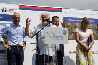 Ceremonial beginning of construction of 276 apartments for refugees in Veternik, within the fifth subproject of the Regional Housing Programme