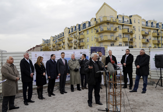 The Foundation Stone for 270 Apartments for Refugees in Kamendin