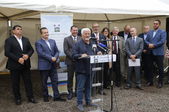 Ceremonial laying of foundation stone for 169 apartments for refugees in Stara Pazova