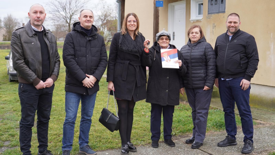 Stambeno zbrinuta izbeglička porodica u opštini Žitište