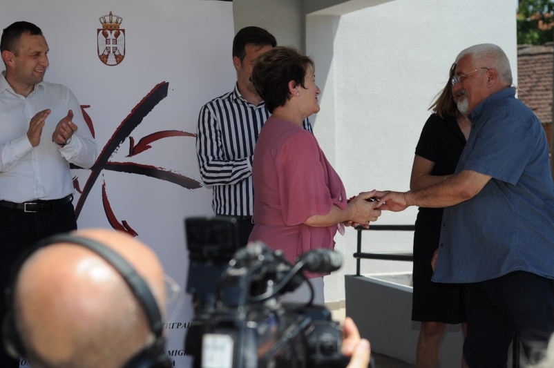 Ceremony of handover of keys to six apartments for refugees in Kučevo, within the Regional Housing Program in the Republic of Serbia