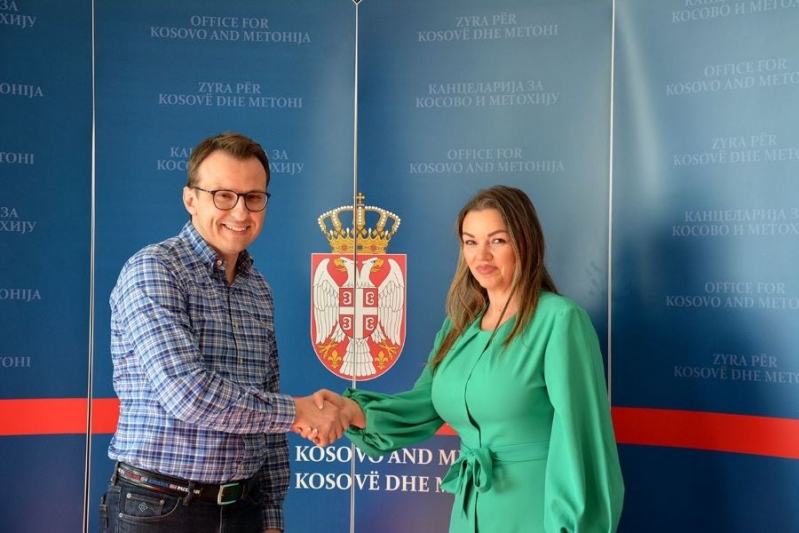 Sastanak komesarke Nataše Stanisavljević i direktora Kancelarije za Kosovo i Metohiju Petra Petkovića