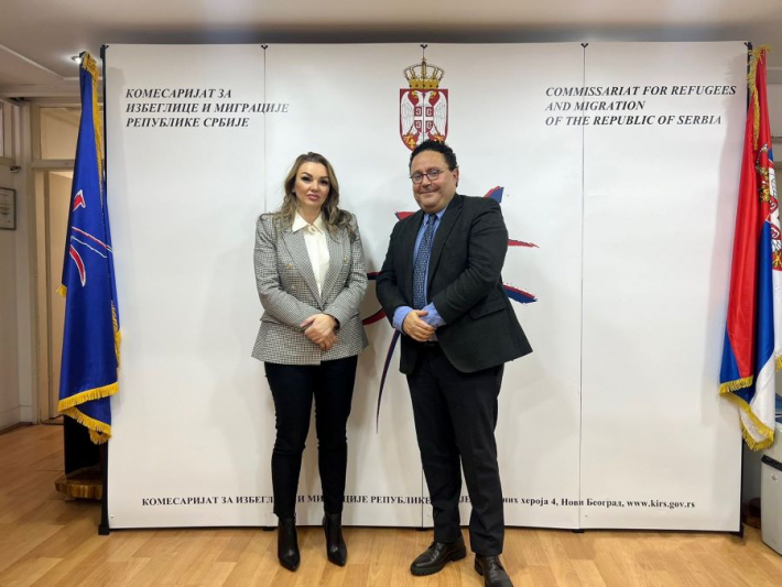 Commissioner Nataša Stanisavljevic met with Soufiane Adjali, newly appointed UNHCR representative in the Republic of Serbia