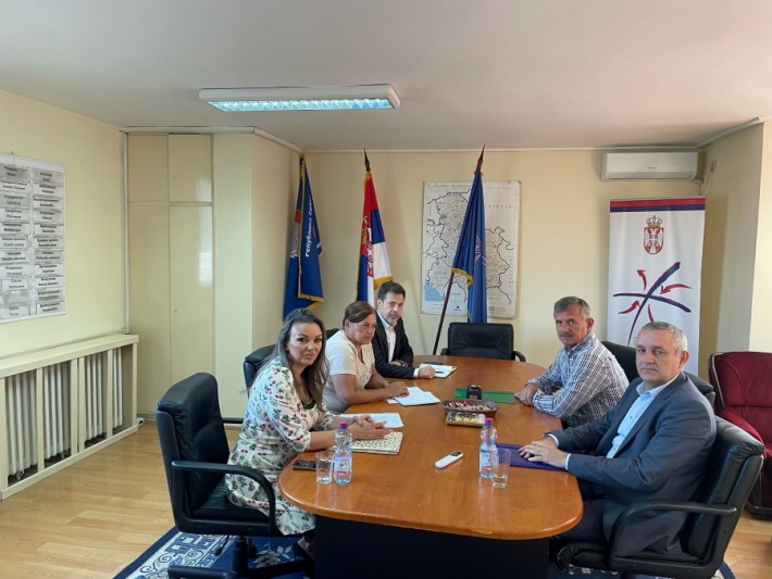 Sastanak komesarke Nataše Stanisavljević i Miodraga Linte, predsednika Saveza Srba iz regiona