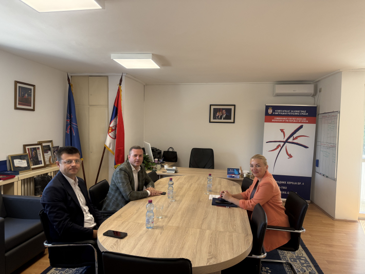 Sastanak komesarke Nataše Stanisavljević i predsednika opštine Inđija Marka Gašića