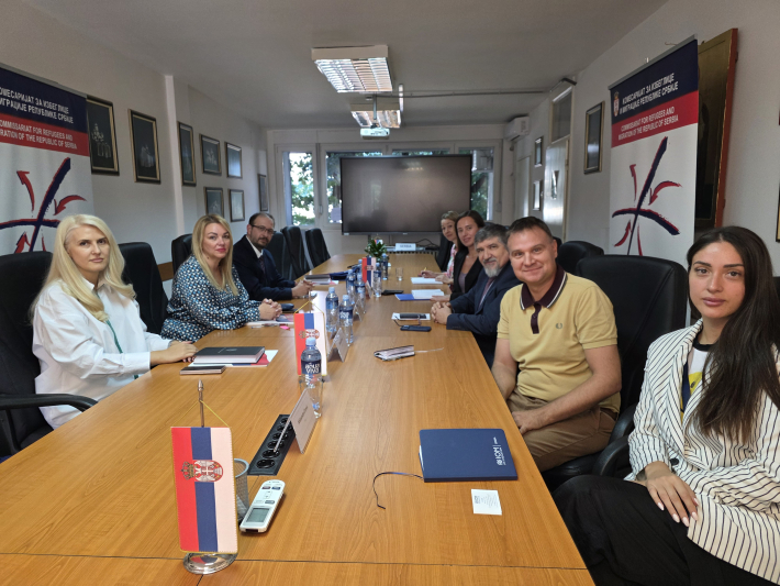 Комесарка Наташа Станисављевић са шефом мисије IOM-а у Србији Зејналом Хаџијевим о јачању сарадње